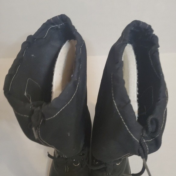 Sorel Black Canada Snowcat winter insulate Tall Boots with lace up closure boots - Picture 7 of 11